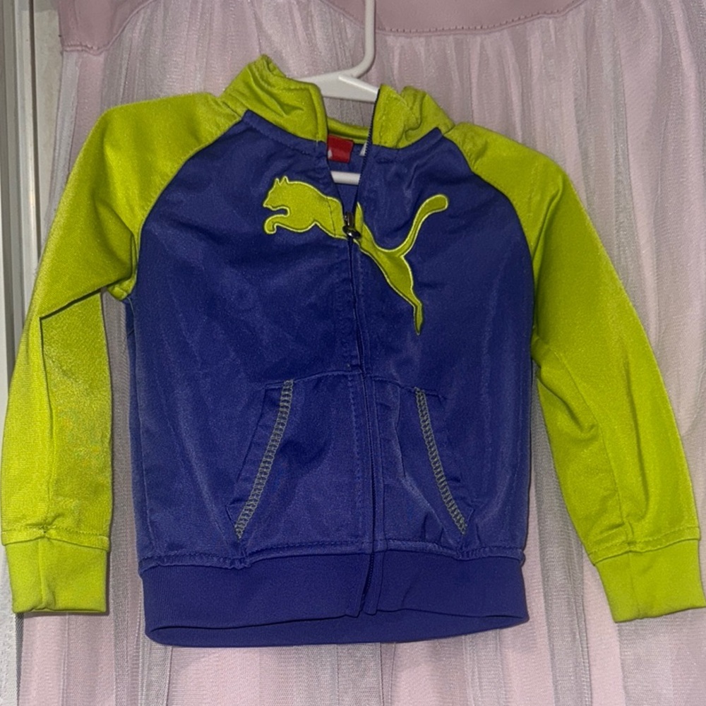 Puma color block zip up